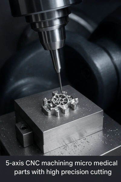 CNC Me-Batch Machining rau Miniaturized Medical Devices